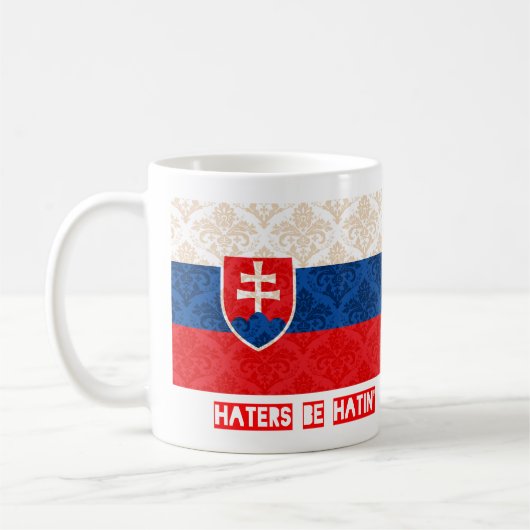 Hasser sind hatin Slowakei Kaffeetasse (Links)