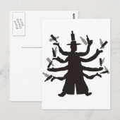 Hassidic Bottle Dance Postkarte (Vorne/Hinten)