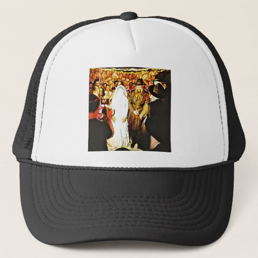 Hassidic Hochzeit Truckerkappe (Vorderseite)