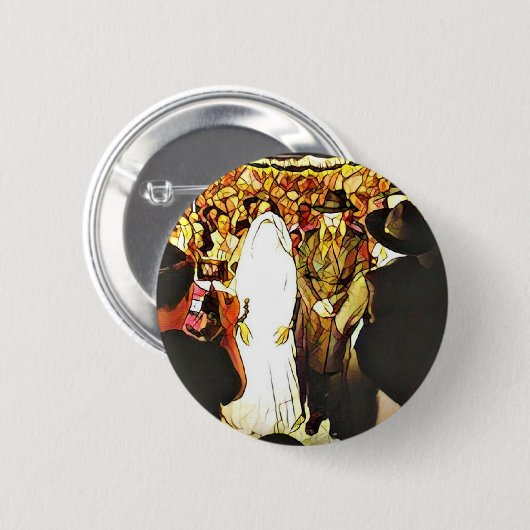 Hassidic Wedding Button (Vorne & Hinten)