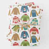 hässlich, aber Niedliche Weihnachts-Sweaters Urlau Geschenkpapier Set (Beispiel)
