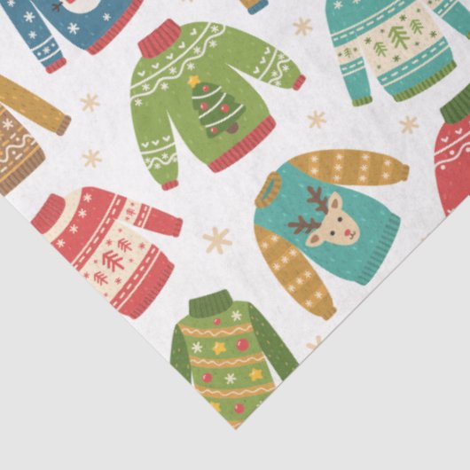 hässlich, aber Niedliche Weihnachts-Sweaters Urlau Seidenpapier (Ausschnitt)