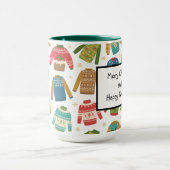 hässlich, aber Niedliche Weihnachts-Sweaters Urlau Tasse (Zentrum)