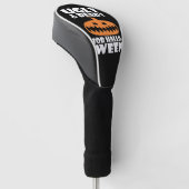 hässlich und fertig für Halloween Pumpkin Golf Headcover (angewinkelt)