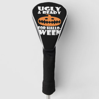 hässlich und fertig für Halloween Pumpkin Golf Headcover