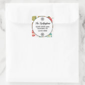 hässliche, aber Niedliche Weihnachtssüßer Rücksend Quadratischer Aufkleber (Tasche)