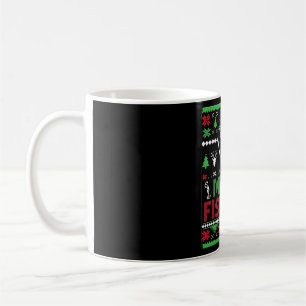 Hässliche Angel-Weihnachts-B-Fisch-Bekleidung Kaffeetasse