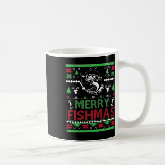 Hässliche Angel-Weihnachts-B-Fisch-Bekleidung Kaffeetasse