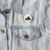 Hässliche Ausdrücke Halloween-Kürbis Button (Beispiel)