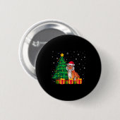 Hässliche Bengaltiger-Weihnachtsmannmütze-Christba Button (Vorne & Hinten)