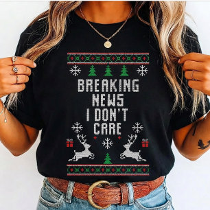 Hässliche Breaking News, ist mir egal, Sarcasmus L Tri-Blend Shirt