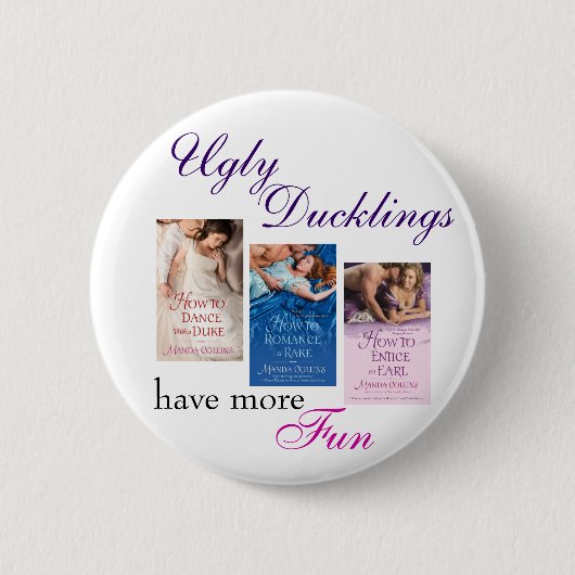 Hässliche Entlein-Knopf Button (Vorderseite)