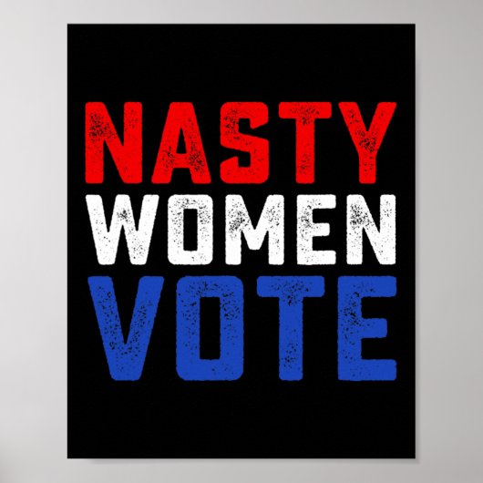 Hässliche Frauen wählen Poster (Vorne)