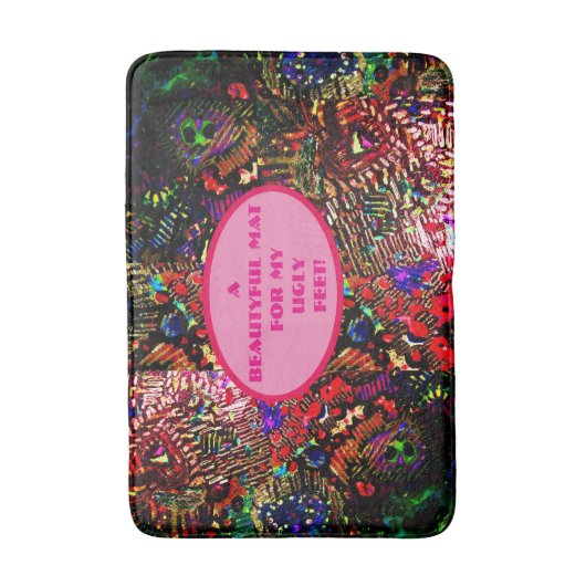 Hässliche Füße Badmatte Badematte (Vorderseite Vertikal)