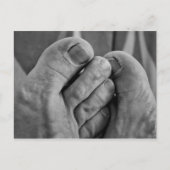 Hässliche Füße Postkarte (Vorderseite)