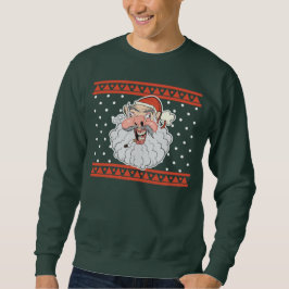 Hässliche hässliche Weihnachtsstrickjacke Sankt Sweatshirt