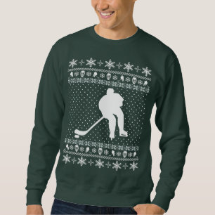 Hässliche Hockey-Weihnachtsstrickjacke Sweatshirt
