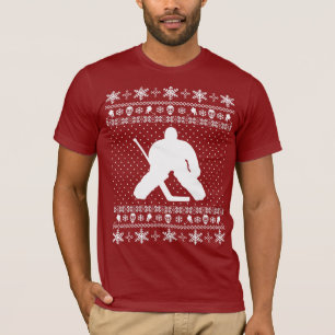 Hässliche Hockey-Weihnachtsstrickjacke T-Shirt