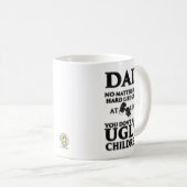 Hässliche KinderTasse für Vater - der lustige Kaffeetasse (VorderseiteRechts)