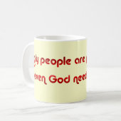 Hässliche Leute sind lustige Tasse (Vorderseite Links)