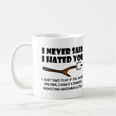 Hässliche Marshmallows Lustiger Becher Kaffeetasse (Links)