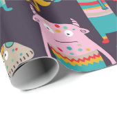 Hässliche Monster nahtlos Muster Geschenkpapier (Rolleneckpunkt)