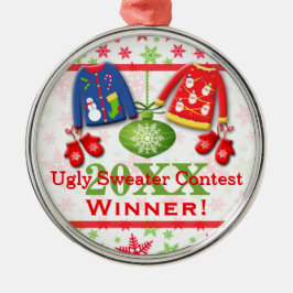 Hässliche Silbernes Ornament