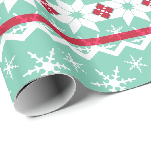 Hässliche Strickjacke Geschenkpapier (Rolleneckpunkt)