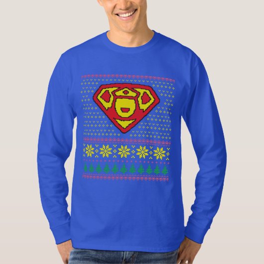 HÄSSLICHE STRICKJACKE - SUPERkrankenschwester T-Shirt (Vorderseite)