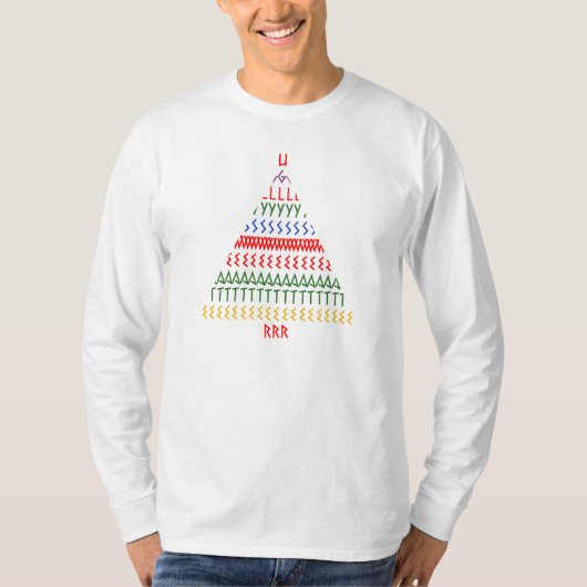 Hässliche Strickjacke - Weihnachtsbaum T-Shirt (Vorderseite)