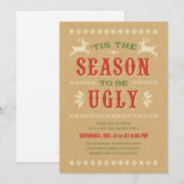 Hässliche Strickjacke-WeihnachtsParty Einladungen (Vorne/Hinten)
