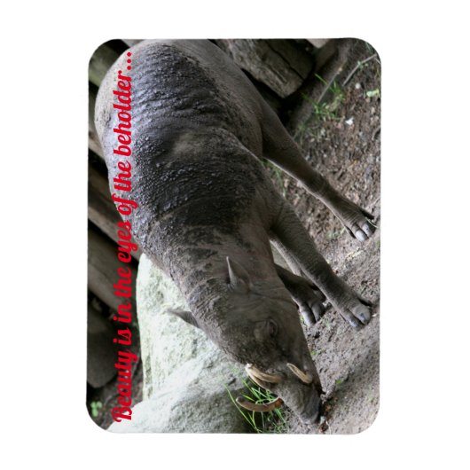 hässliche Tiere, Babirusa Magnet (Vertikal)