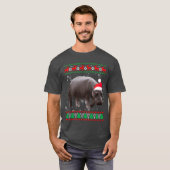Hässliche Tiere Nilpferd Retro T-Shirt (Vorne ganz)