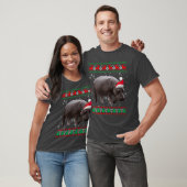 Hässliche Tiere Nilpferd Retro T-Shirt (Unisex)