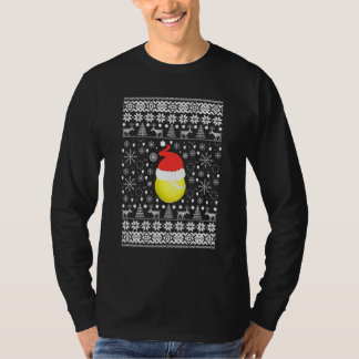 Hässliche Weihnachten der Tennisspieler T-Shirt