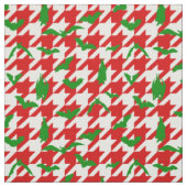 hässliche Weihnachten Houndstooth Fledermäuse rot Stoff (Muster)