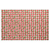 hässliche Weihnachten Houndstooth Fledermäuse rot Stoff (Fat Quarter (45,7 x 55,9 cm))