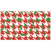 hässliche Weihnachten Houndstooth Fledermäuse rot  Tischdecke (Vorderseite (Horizontal))