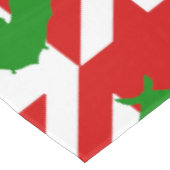 hässliche Weihnachten Houndstooth Fledermäuse rot  Tischdecke (Schrägansicht)