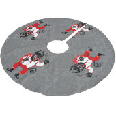 hässliche Weihnachten krampus xmas Monster antique Polyester Weihnachtsbaumdecke (Schrägansicht)