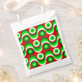hässliche Weihnachten Mod groovy rot Geschenktütchen (Ausgeschnitten)