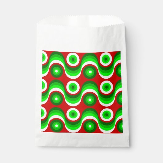 hässliche Weihnachten Mod groovy rot Geschenktütchen (Vorderseite)