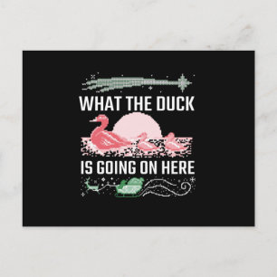 Hässliche Weihnachten - Was die Ente Postkarte