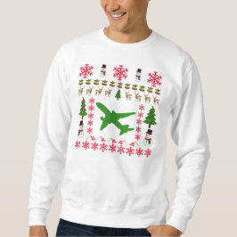 Hässliche Weihnachtenversuchsstrickjacke. .png Sweatshirt