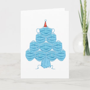 hässliche Weihnachts-Gesichtsmaske Baum Einladung