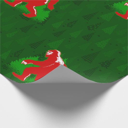 hässliche Weihnachtsbäume, die zum größten Weihnac Geschenkpapier (Ecke)