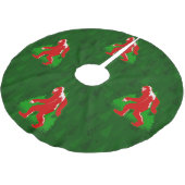 hässliche Weihnachtsbäume, die zum größten Weihnac Polyester Weihnachtsbaumdecke (Schrägansicht)