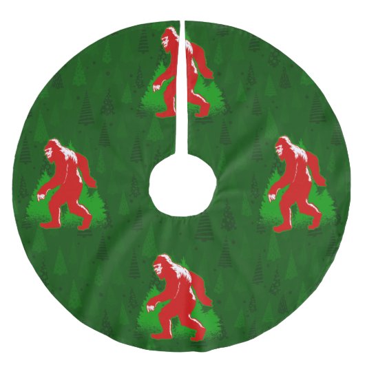 hässliche Weihnachtsbäume, die zum größten Weihnac Polyester Weihnachtsbaumdecke (Vorderseite)