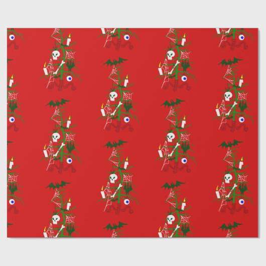 hässliche Weihnachtsbaummöwe Geschenkpapier (Flach)