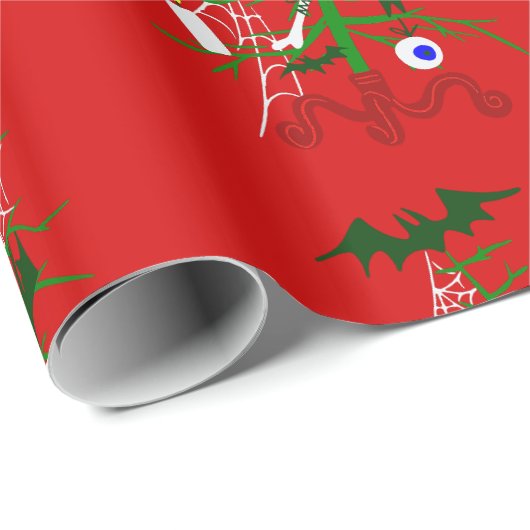 hässliche Weihnachtsbaummöwe Geschenkpapier (Rolleneckpunkt)